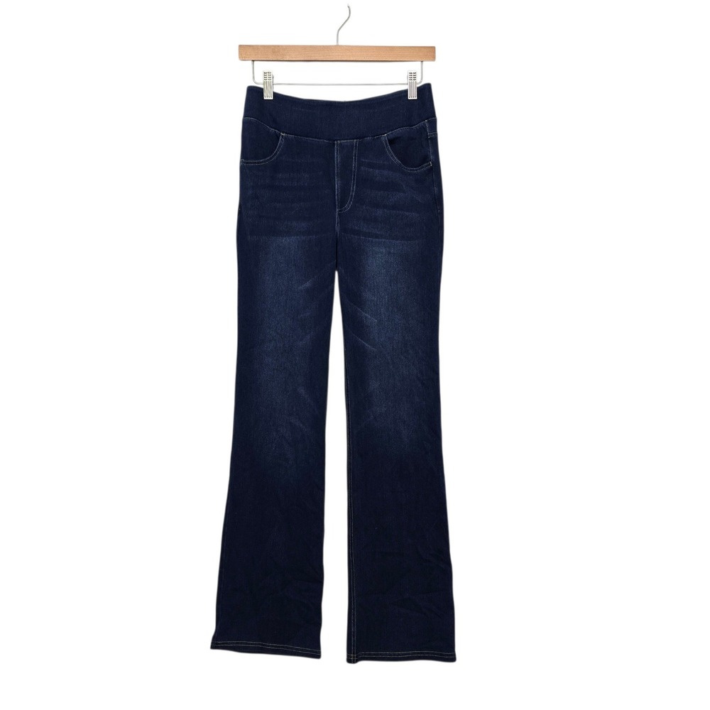 HALARA Dark Blue Wide Leg Flare Jeans